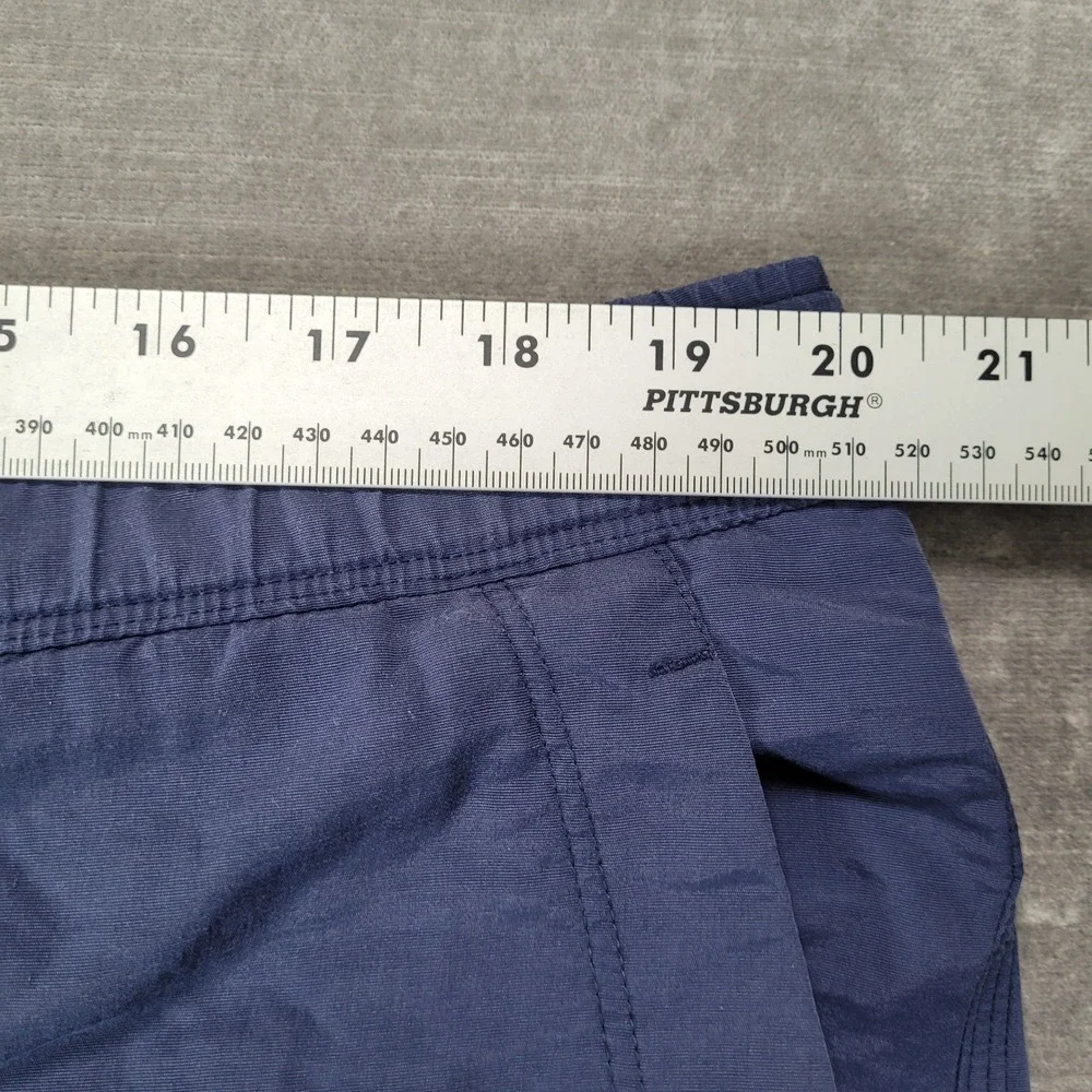 The‎ North Face Mens Navy Blue Belted Hiking Shorts Red Logo Size Large